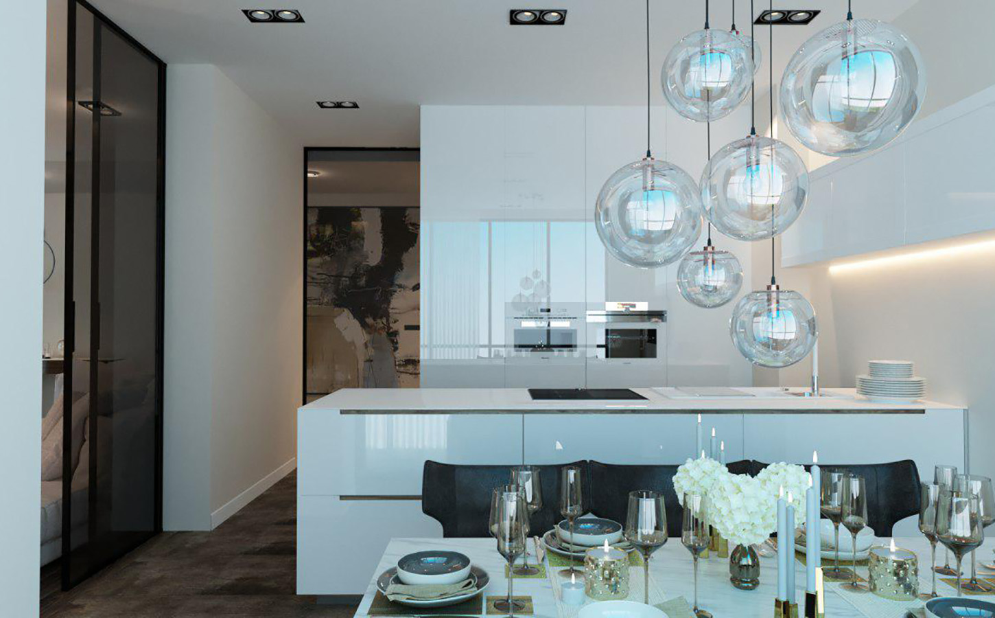 How to visually enlarge a small kitchen