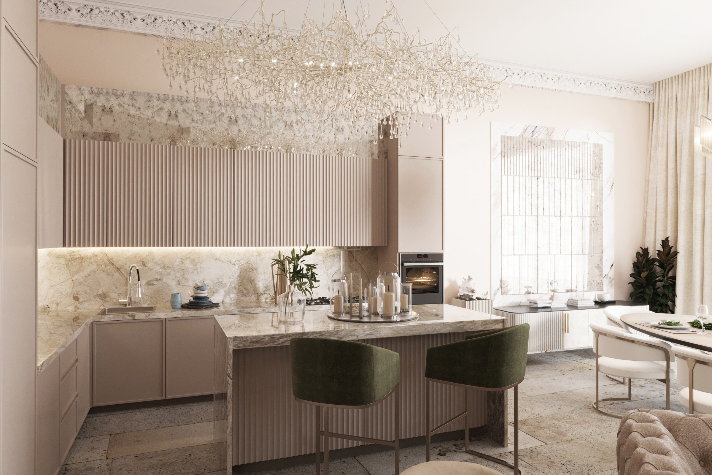 Symphony of travertine
