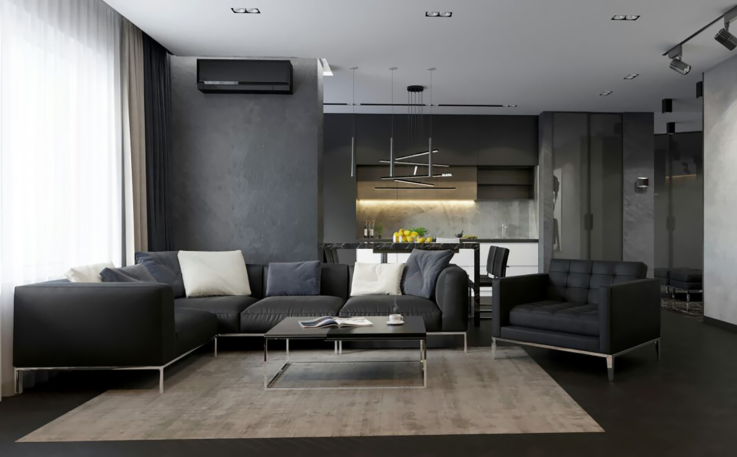 The masculine nature of the interior